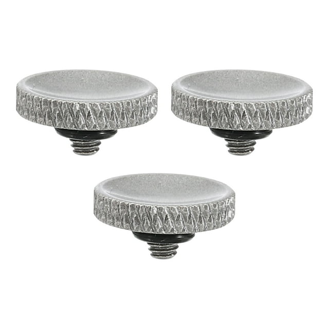 Camera Shutter Button, 3 Pack Soft Shutter Release Button Camera Button Knurled, Gray