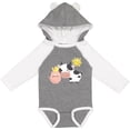 thumbnail image 3 of Inktastic Fun Farm Animals Cow, Pig, Chick Boys or Girls Long Sleeve Baby Bodysuit, 3 of 5