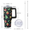 thumbnail image 2 of 30 Oz Christmas Snowman Bells Tumbler With Handle, Holiday Coffee Cup, Festive Gift Ideas, 2 of 5