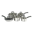 thumbnail image 1 of HENCKELS Kitchen Elements 10 Piece 18/10 Stainless Steel Cookware Set, 1 of 6