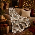 thumbnail image 3 of Southwestern Geometric Star Medallion Rustic, Cozy Friendship Quote Scene, Warm Flannel Blanket for Living Room and Reading Nook, Art Lovers Thanksgiving Gift, Artistic Home Decor, 3 of 9