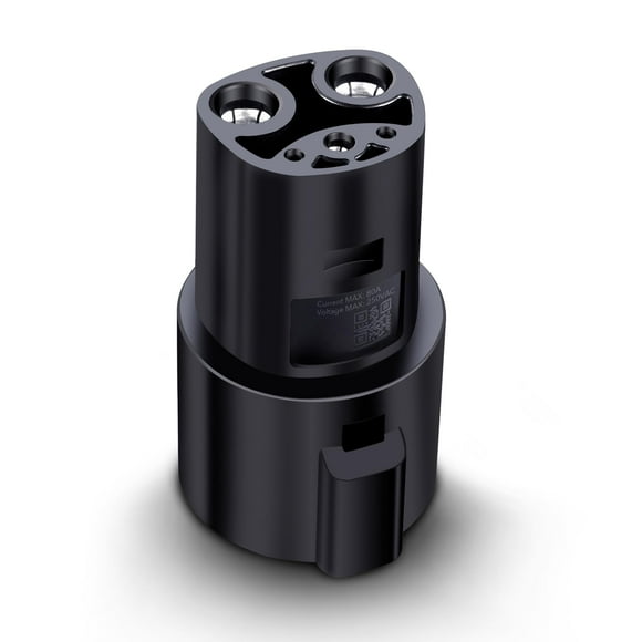 Adaptador de carga Lectron J1772 a Tesla 80A (250 V) negro