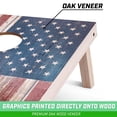 thumbnail image 3 of GoSports 4'x2' Regulation Size Premium Wood Cornhole Set - Rustic American Flag Design, 3 of 6