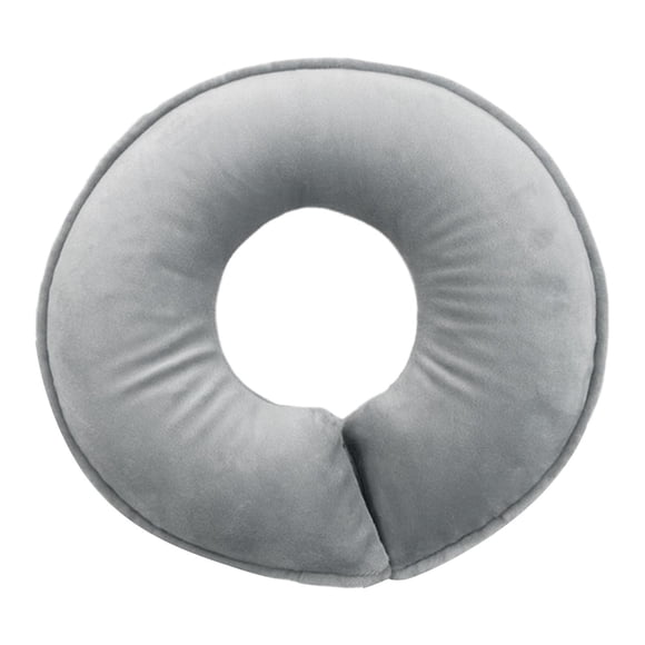 Almohada de masaje facial, reposacabezas transpirable, multifuncional, portátil, para el hogar Gris claro