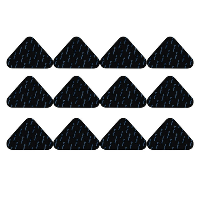Guardoinrt 12x Pinces Antidérapantes et Recourbantes Lavables Réutilisables et Fiables Noir Triangles Noirs 1ensemble