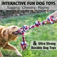 thumbnail image 2 of Olurrisa Dog Rope Toys for Aggressive Chewers, 5 Knots Rope Chew Toy for Large Dogs Under 15$, 2 of 7