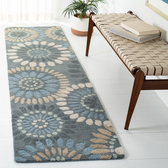 SAFAVIEH Jardin JAR455A Handmade Grey / Blue Rug
