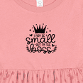 thumbnail image 4 of Inktastic I May Be Small but I'm the Boss Girls Baby Dress, 4 of 5