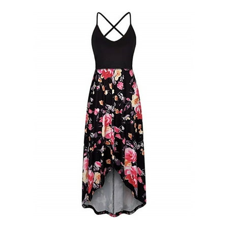 

ANYSENSE Maternity Womens Strappy Sleeveless Nursing Midi Dresses Pregnant Breastfeeding Swing Dress