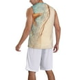 thumbnail image 2 of Sikiie Starfish On The Sand Beach Basketball Jersey Reversible Men's Mesh Athletic Sports Shirts Training Practice S-4XL4X-Large, 2 of 6