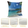 thumbnail image 4 of Orinice Palm Trees Graphic Decorative Cushion Throw Pillow Cover for Home Couch Living Room Bed Sofa 22x22in, 4 of 5