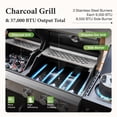 thumbnail image 4 of Summit Living 3-Burner Gas and Charcoal Grill with Side Burner and 686 sq. in. Cooking Surface, 4 of 10
