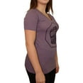 thumbnail image 2 of UFC Womens Distressed Logo Graphic T-Shirt, Purple, Small, 2 of 4