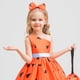 thumbnail image 4 of Vestido Para Niñas Ropa Para Niñas Bebés Falda De Gasa Para Niños Festival Cosplay Vestido De Mascarada Diadema Bolsa Conjunto Naranja Odeerbi  LM103-10565, 4 of 9