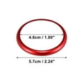 thumbnail image 5 of Car Multimedia Knob Ring Aluminum Alloy Knob Ring for BMW 1 2 3 4 5 6 7 Series X2 X3 X4 X5 X6 Red, 5 of 7