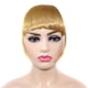 thumbnail image 1 of Pelucas con flequillo para mujer, peluca ondulada suelta, trenza, diadema, flequillo sintético, extensiones de cabello con flequillo térmico para mujer, un solo cepillo, 1 of 2