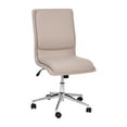thumbnail image 4 of Flash Furniture Madigan Faux Leather Mid-Back Office Chair with Casters, 300 lb, Taupe, 4 of 11