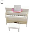 thumbnail image 4 of QHUDLV Mini Grand Piano,1:12 Wooden Doll Furniture,Pretend Play Decor, 4 of 4