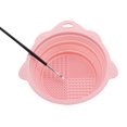 thumbnail image 3 of Unique Bargains Portable Foldable Makeup Brush Cleaner for Quick Cleaning Pink, 3 of 5