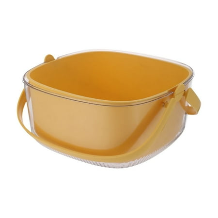 

Kitchen Colanders Bowl Set 2 in 1 Fruit Vegetable Washing Food Strainers Large Plastic Double Layered Strainer Basket for Pasta Spaghetti Berry Salads BPA Free Colander for kitchen