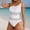 White, variant on Elegant Shoulder Monokini Swimsuit With Sheer Mesh Insert Solid Color Bathing For Cow Bikini Bikini Women Two Piece Swimsuits Gold Bikini Low Waist Bikini Busty Bikini Neon Yellow Bikini Top Bikini