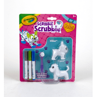 Crayola Scribble Scrubbie, Color & Wash Dog Toy for Kids, Gift, Ages 3, 4, 5, 6