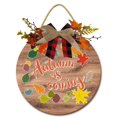 thumbnail image 1 of Eveokoki 12" Autumn Is Coming Wooden Door Sign, Welcome Front Door Plaque Hanger Home Decoration for Farmhouse Office Coffee Shop,Hanging Sign Board with Hanging String for Home Decor, 1 of 5