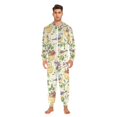 thumbnail image 3 of FORMRS Onesies Pajama for Adults Unisex Hoodie Winter Jumpsuit One Piece Sleepwear, Sizes S-2XL, Birds with Strawberries, 3 of 7