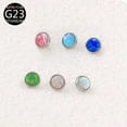 thumbnail image 5 of 14G Opal Dermal Anchor Top with Base G23 Titanium Internally Threaded Microdermals Body Piercings Studs Surface Skin Piercing Body Jewelry for Women Men, 5 of 7