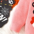 thumbnail image 5 of 12-18 Months Toddler Girls "Spooky" Ghost Pumpkin Embroidered Knit Sweater,Halloween Pullover, 5 of 9