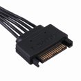 thumbnail image 5 of SATA 15PIN Expansion Cable 15Pin Male to 1 2 3 4 5 Female Splitter Connector, 5 of 17