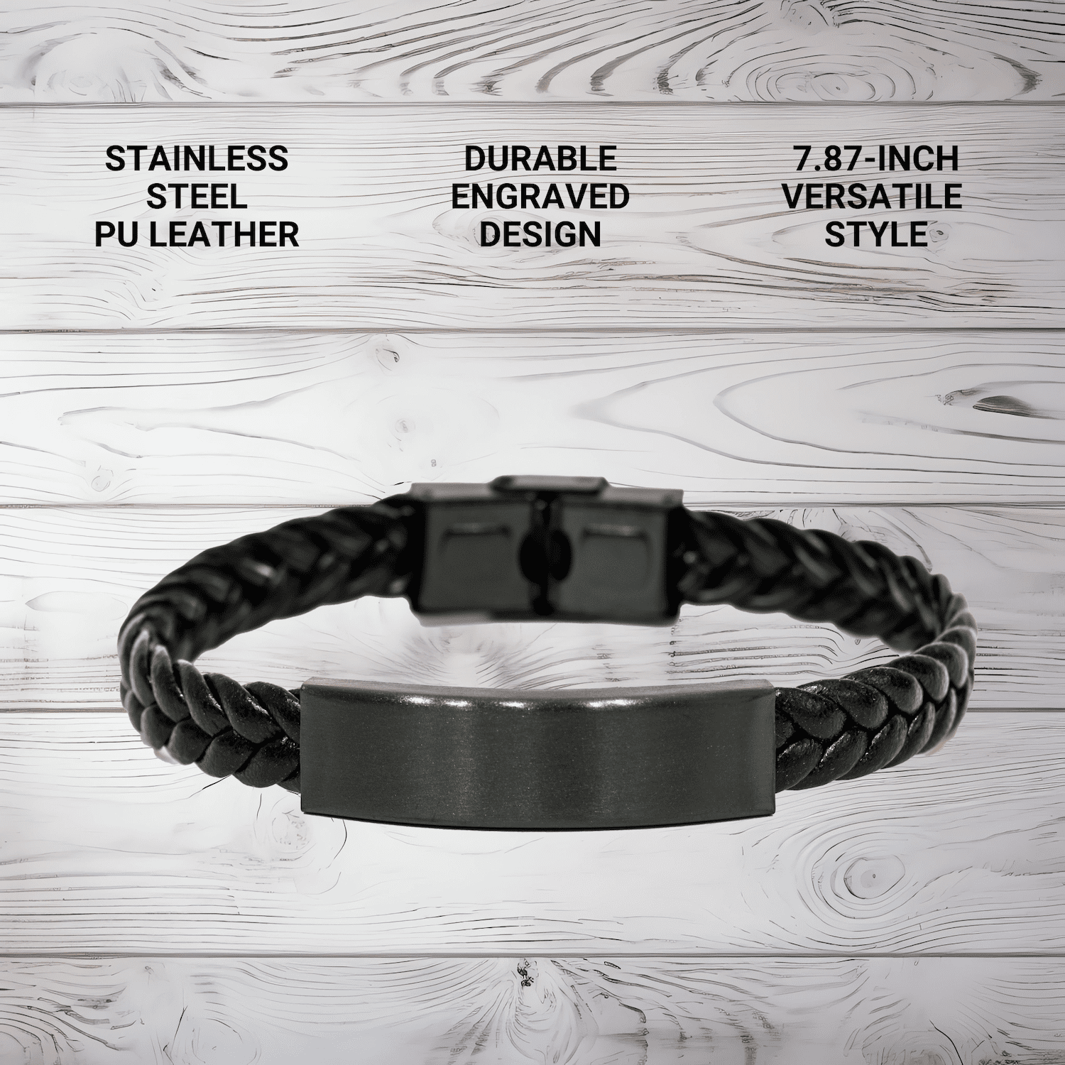 Funny Sheriff Deputy Gifts, I'm A Sheriff Deputy. My Level Of Sarcasm Depends On Your Level Of Stupidity. Interlaced Leather Bracelet for Mother's Day - Gifts from Men to Sheriff Deputy