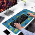 thumbnail image 2 of Long Mouse Pads for Desk,Blue Cartoon Dinosaurs Mountains Pattern Desk Mats on Top Of Desks, Desk Mouse Pad Extra Large with 3mm Non-Slip Base and Stitched Edge for Gaming,Office,Work,Home 31.5"x15.7", 2 of 6