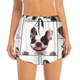 thumbnail image 2 of Fotbe Pedigree dogs collage Pattern Womens High Waist Running Shorts Athletic Workout Quick Dry Shorts for Women with Pockets Gym Yoga Summer Shorts-Large, 2 of 7