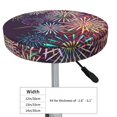 thumbnail image 4 of Balery Fireworks2 Fundas de asiento para taburete de bar redondo de tela de terciopelo ajustables que protegen de arañazos y manchas para sillas de 14 a 17 pulgadas.-12 inch, 4 of 7