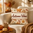 thumbnail image 6 of AuroraX Fall Pumpkin Pillow Covers Thanksgiving Decorative Pillowcase Cute Maple Leaf Rustic Farmhouse Thanksgiving Decorations for Home Yellow, 6 of 7