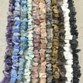 thumbnail image 3 of 1 strand irregular raw natural crystal beads – rough hand-cut freeform gemstone strand for DIY jewelry making, bracelets & necklaces, 3 of 4