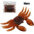 thumbnail image 6 of Xqif Simulation Crab Bait​, 10pcs Artificial Plastic Soft Crab Lure 3D Simulation Freshwater Fishing Bait A709, 6 of 7