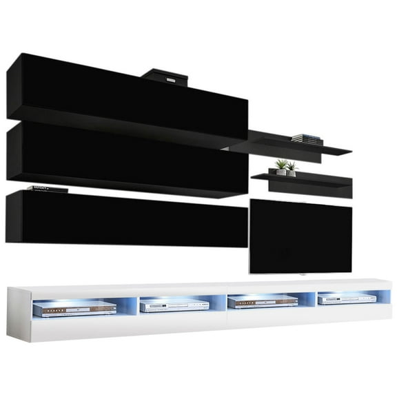 Fly J 35TV Wall Mounted Floating Modern Entertainment Center