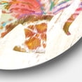 thumbnail image 2 of Designart 'Boho Paisley Elephant II' Traditional Metal Circle Wall Art, 2 of 3