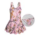 thumbnail image 6 of Tutolipy Tree Leaf Skirted Bathing Suit Sleeveless One Piece Skirted Swimwear, Sleeveless Bodysuit Design Comfortable Beach Swimwear for Summer Water Sport Size 6-7 Years, 6 of 8