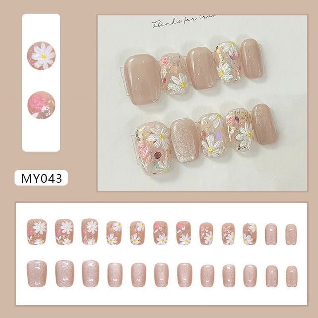 XWSHYW Uñas Postizas Presenta Una Textura Avanzada, Fácil de Usar, Se Adapta Bien a Las Uñas y No Es Fácil Que Se Caiga. Diseño Único Que Muestra El Uso Personalizado de Las Uñas, 1 Ml.
