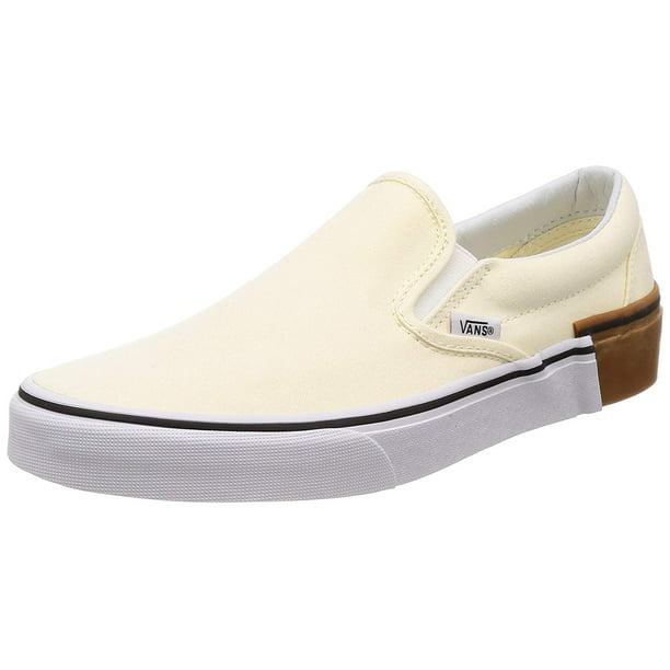 Vans - Vans Classic Slip On Gum Block Classic White Men's Skate Shoes ...