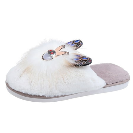

slipper for Women Keep Shoes Home Cartoons Flat Women Warm SlipOn Women s Slippers Furry Slippers Women s Slipper Flock Dress Sandals for Women Khaki