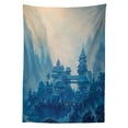 thumbnail image 3 of Ambesonne Farm House Tablecloth Rectangular Table Cover, Chinese Night, 60"x84", Blue, 3 of 4