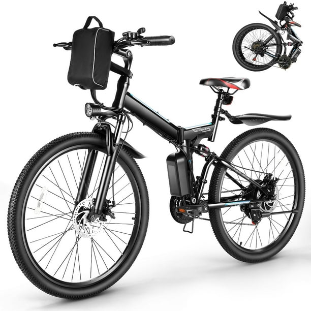 Gocio 500W Electric Bike Folding Electric Mountain Bike, 19Mph 50Miles