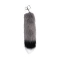 thumbnail image 2 of Llavero de cola de piel artificial Yuyangstore Colgante llavero para mujeres y niñas Gris, 2 of 8