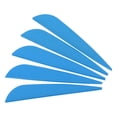 thumbnail image 1 of Arrows Vanes 4 Inch Plastic Feather Archery Fletching Arrow Fletch Wing with Water-Drop Cut, Blue, 50 Pack, 1 of 5