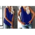 thumbnail image 3 of YAZI Sexy Summer Lace Trim Sleeveless Cami Tank Tops Dressy Camisole, 3 of 10
