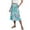 *Light Blue 03, variant on ClodeEU Women's Summer Striped Print Drawstring Skirt,Loose Casual Skirt with Pocket Light Blue 03,Womens Plus S